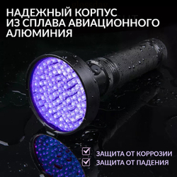 Фонарь ультрафиолетовый, 100 светодиодов iCartool IC-L202_1 (Уценка)