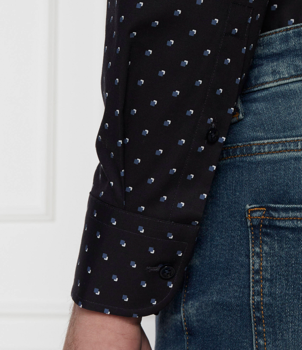 Рубашка H-HANK-kent-C1-214 BOSS BLACK - темно-синий(50508345)