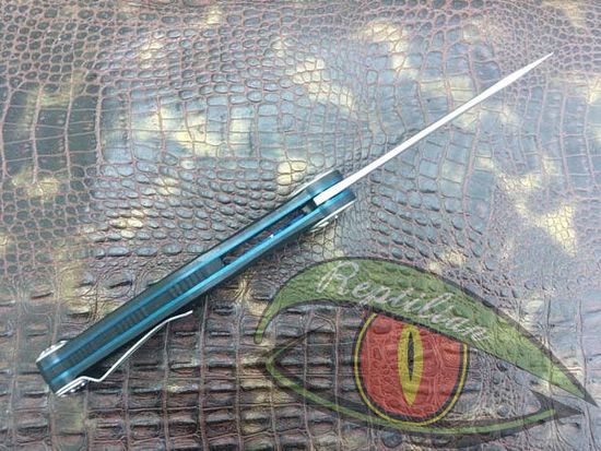 Складной нож тактический Reptilian Мото 2-1 c клинком из стали D2, рукоять G10