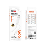 Borofone BX123 Leya 60W силиконовый зарядный дата кабель Type-C на Type-C