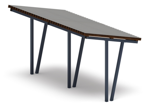 Пергола тент (наклоная)   /с поликарбонатом/