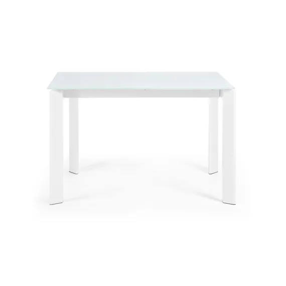 Стол обеденный Atta 120(180)x80 белое стекло