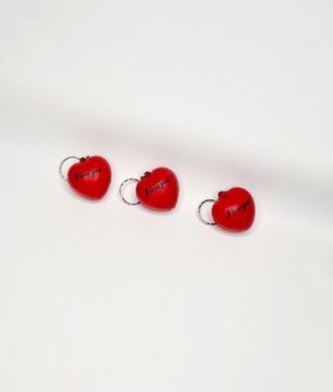 Набор 3 сердечка, брелоки, антистресс