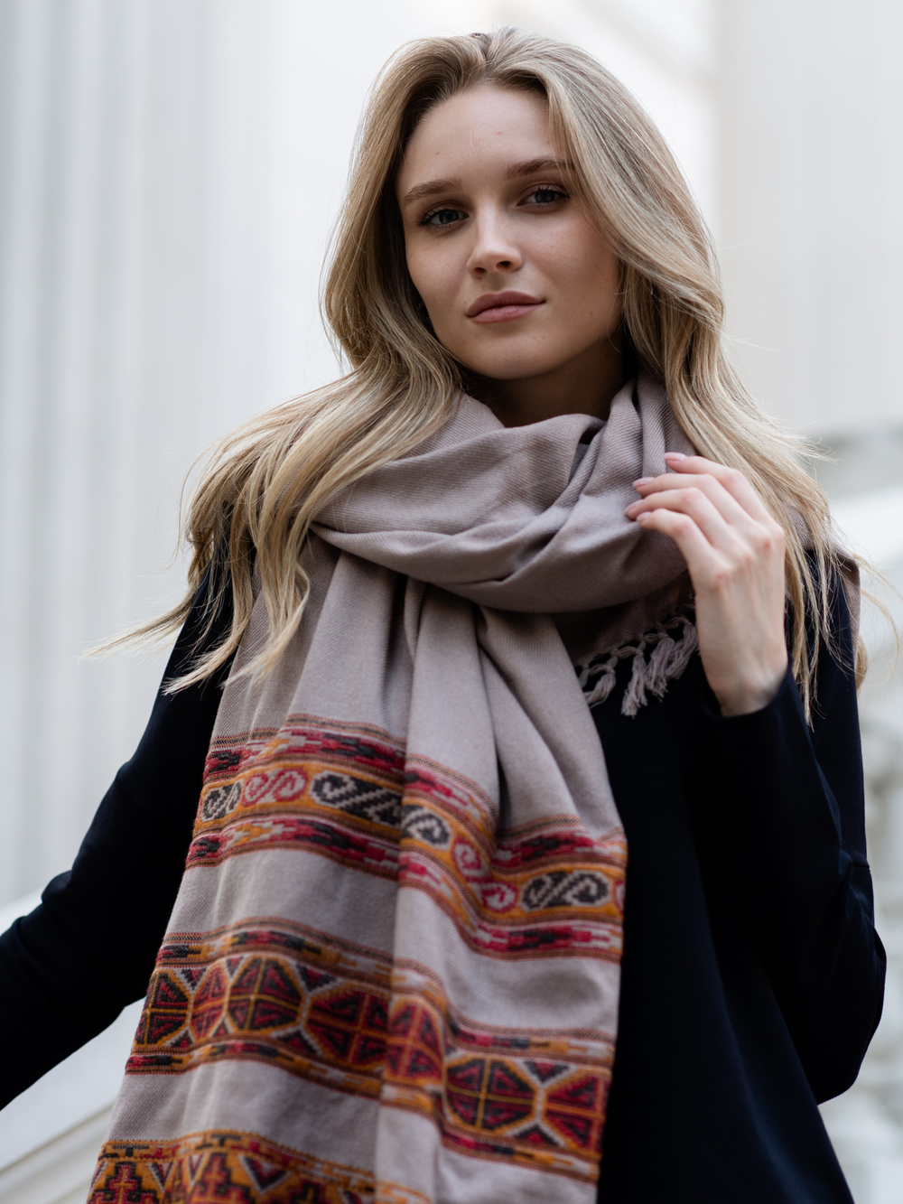 Шаль Куллу (серый)