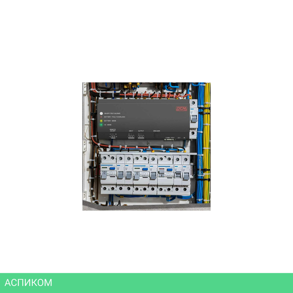 Источник бесперебойного питания PowerCom DRU-500 Gen2 черный
