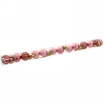 Новогодние шары 3 см (набор 12 шт) «Микс фактур», розовое золото