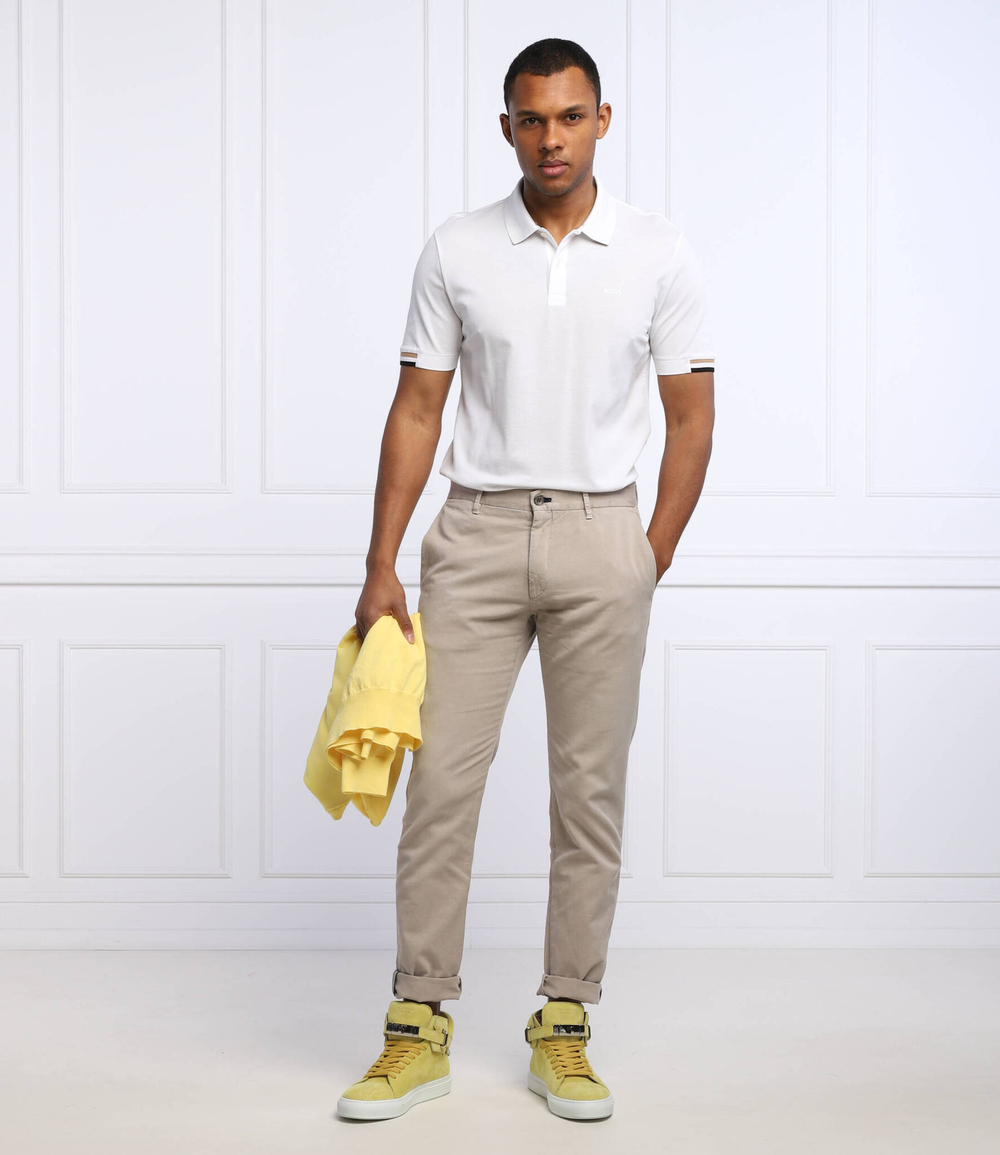 поло parlay 147 BOSS BLACK - белый(50467113)