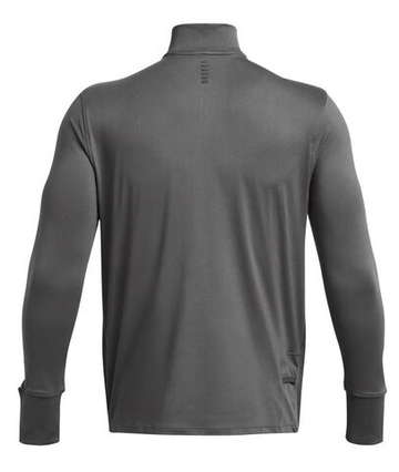 Мужская теннисная футболка теннисная Under Armour Qualifier Run 1/2 Zip - серый