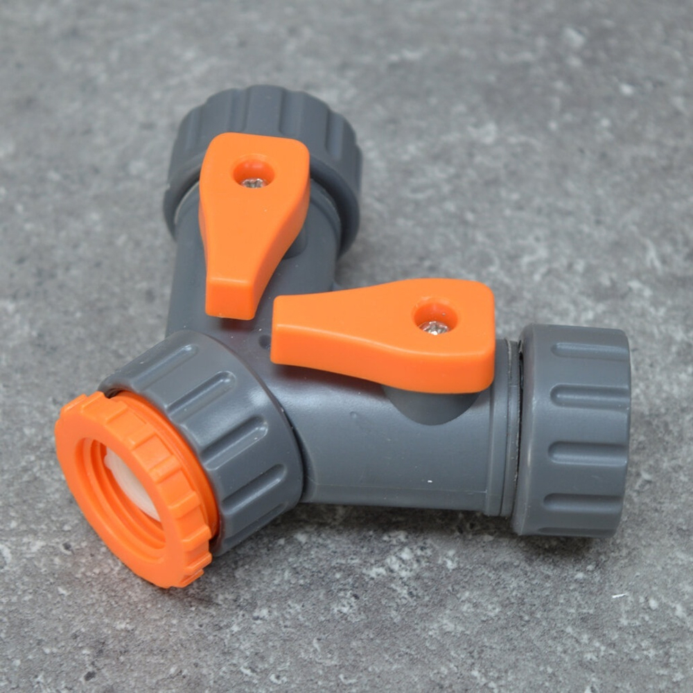 Тройник - распределитель для шлангов 3/4 (внутренняя резьба) с клапанами, NNATA139