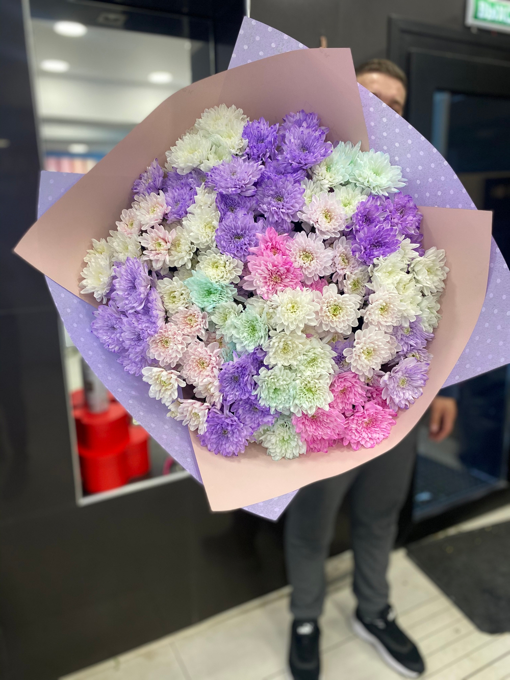 Букет хризантем Гигант S