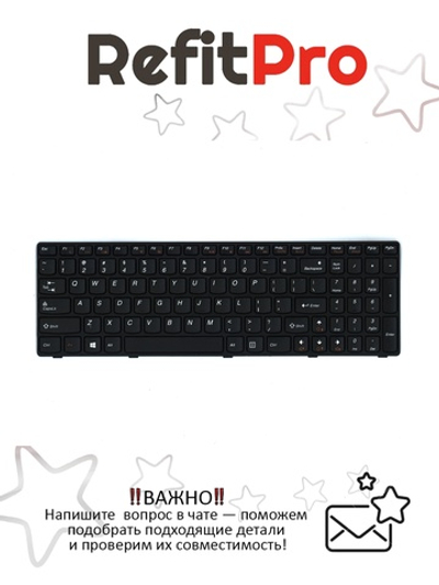Клавиатура для Ноутбука Lenovo G580 / G585 английская, черная (25206719)
