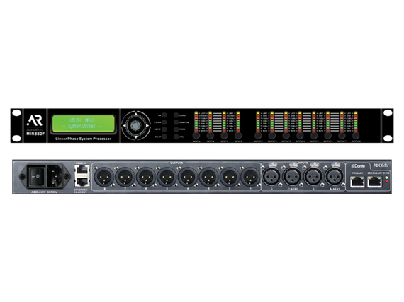 AudioRus AR MIR880F (DANTE) — DSP аудио контроллер (с DANTE) с AD / DA - MARANI и пресетами для AR-серии.