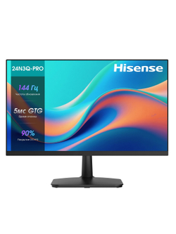 LCD Hisense 24" 24N3Q-PRO Черный {IPS 1920x1080 144Hz  5ms 16:9 матовый 250cd 1000:1 D-Sub HDMI DisplayPort 2x2W Int}