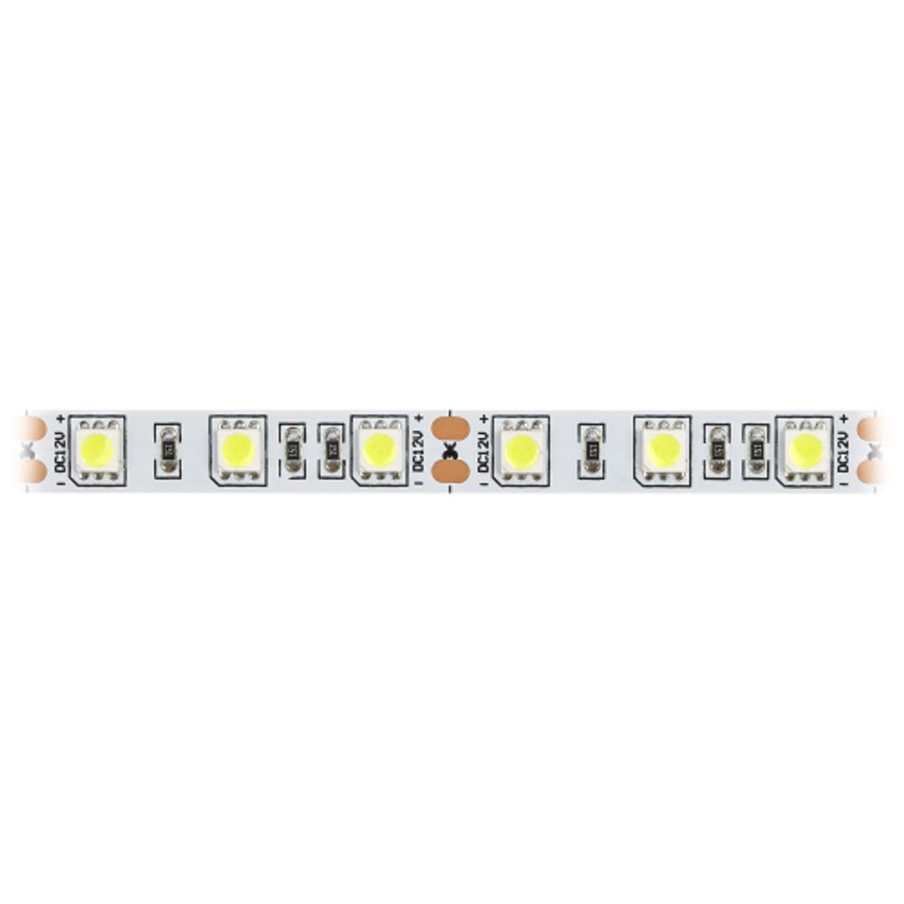 Светодиодная лента ЭРА LS5050-14,4-60-12-6500K-IP20-2year-5m холодный белый | Светодиодные ленты 12В 2 год