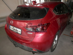 Фаркоп оцинкованный Galia M132A для Mazda 3 хетчбек 2014-(паспорт и сертификат в комплекте)(без электрики)