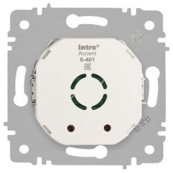 Светорегулятор Intro Accent 6-401-01М поворотный, 600Вт 230В, IP20, СУ, белый матовый