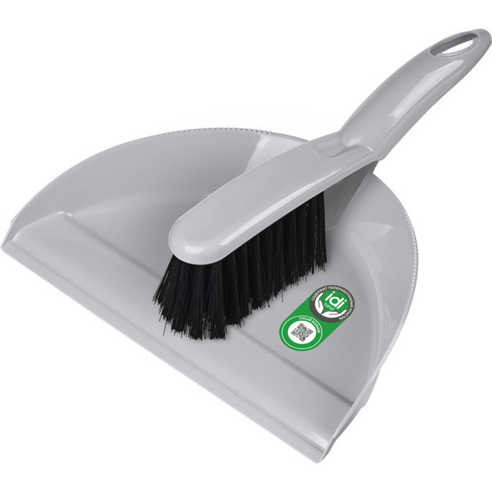 Комплект щетка-сметка «Etna» с совком серый