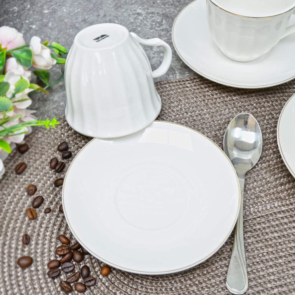 Чайный набор 12 предметов 210мл "Пломбир" (100394)