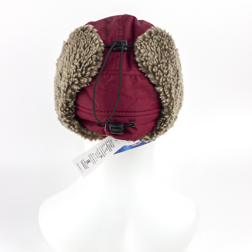 Кепка Extreal "Сити" с ушами, Барашек Коричневый, Мембрана, XL