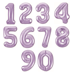 Шар "Цифра" сиреневая