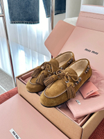 Лоферы из натуральной замши