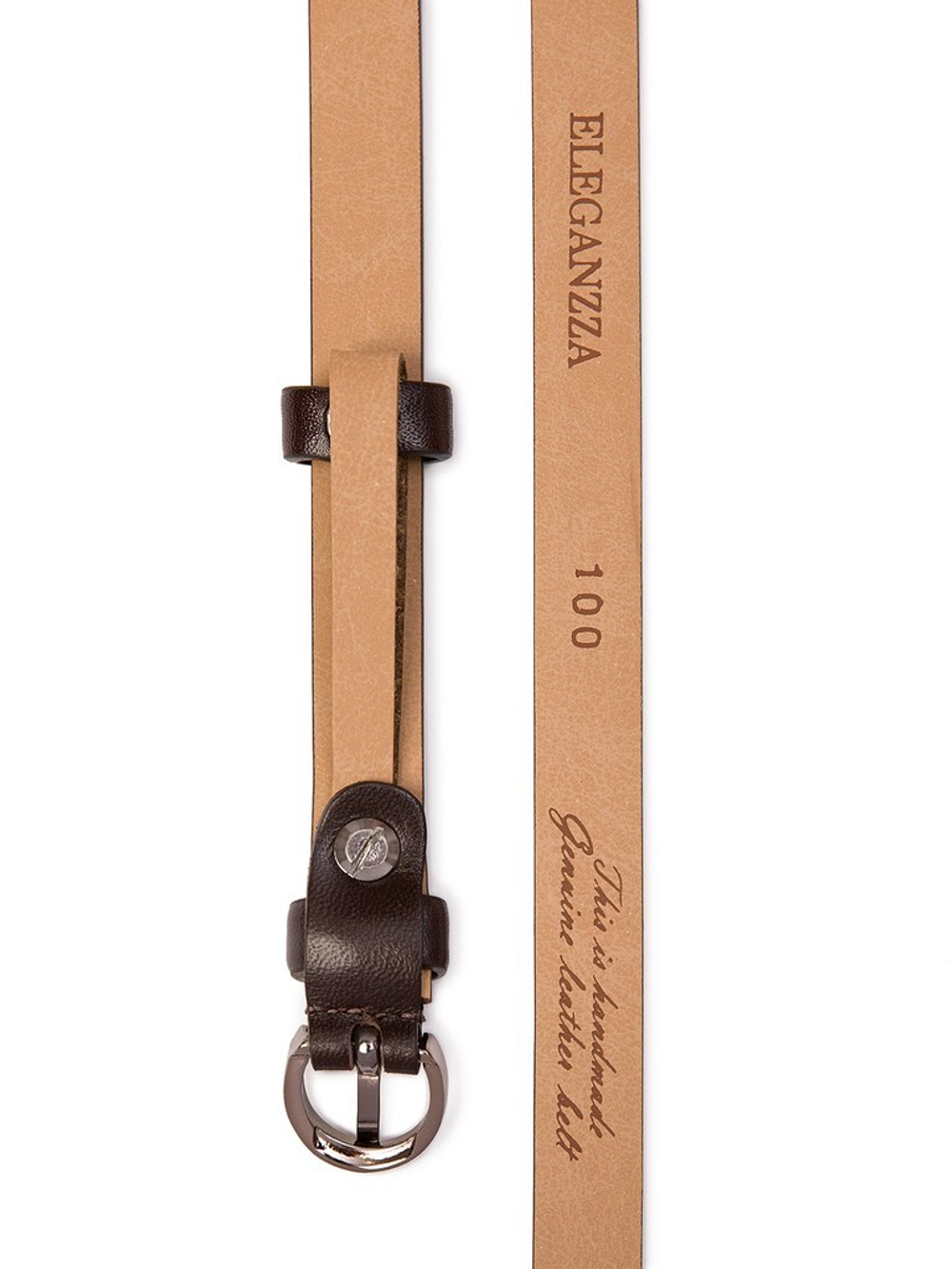 Ремень ELEGANZZA Z-PL05, коричневый