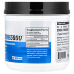 EVLution Nutrition, Creatine5000®, без добавок, 500 г (17,64 унции)