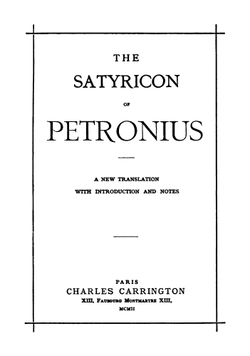 The Satyricon | Petronius Arbiter