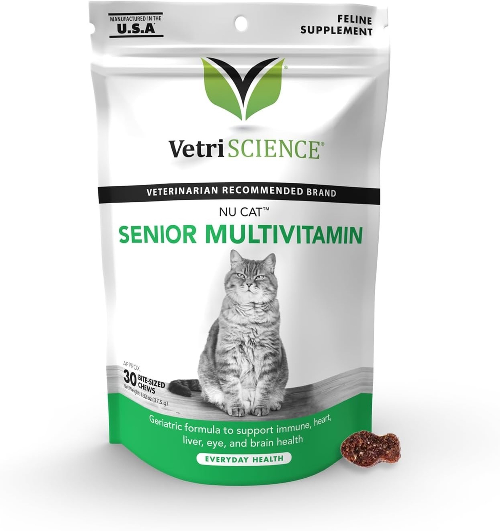 Vetri-Science Nu-Cat Senior Multivitamin витамины в лакомстве 30 шт