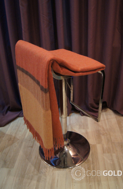 Плед из шерсти Альпаки 170x210 см. - розово-бежевый (арт. AGG001)