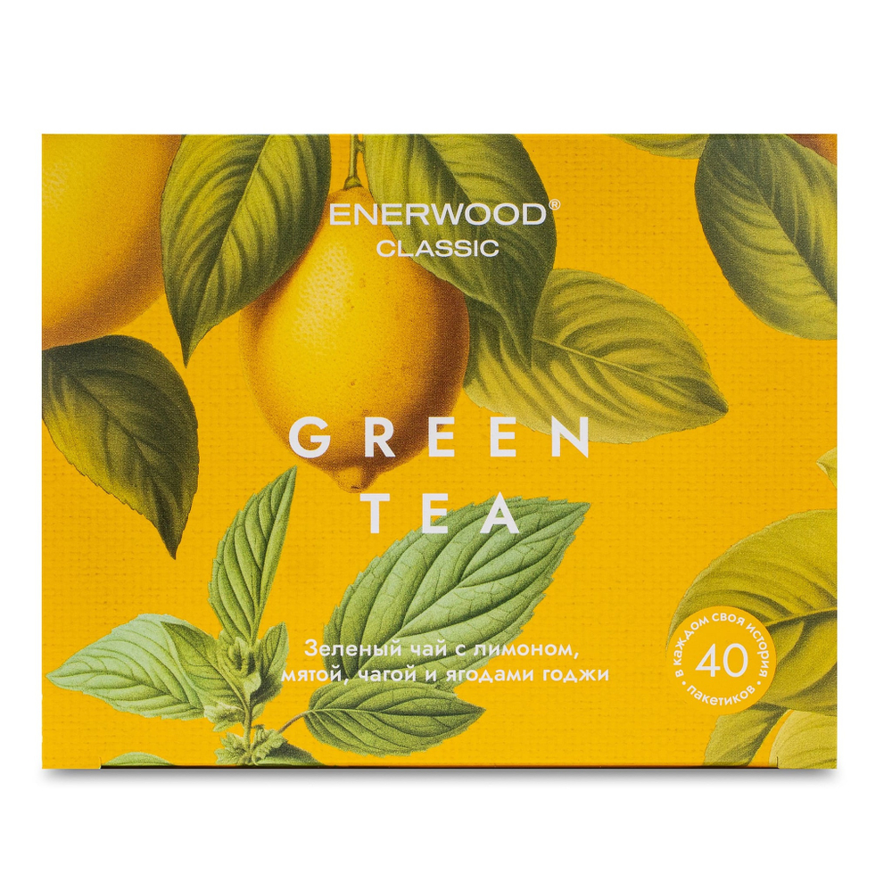 Enerwood Classic Чай зеленый китайский с мятой и лимоном 40шт