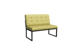 Next Диван двухместный NLT.D-2 Korfu 14/Металл Антрацит 1300*663*885