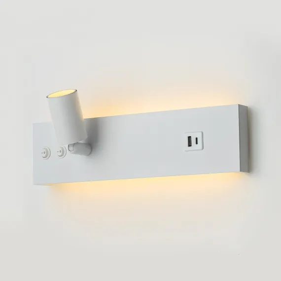 CL704460 Декарт Белый Св-к Настенный с USB
