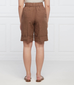 льняное шорты Peserico - коричневый(P04204T0 01617)