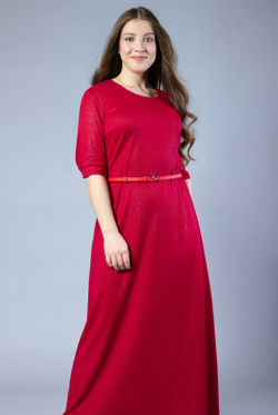 Платье женское 1076Аа, блеск бордо #359ББо051076Аа