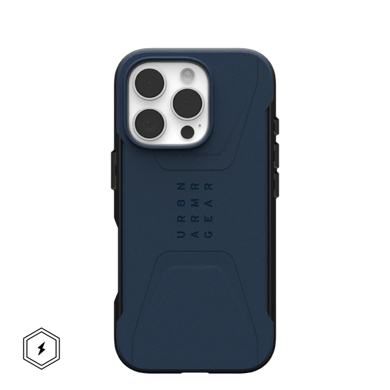 UAG Civilian with MagSafe Series Case for Apple iPhone 16 Pro Mallard (Синий)