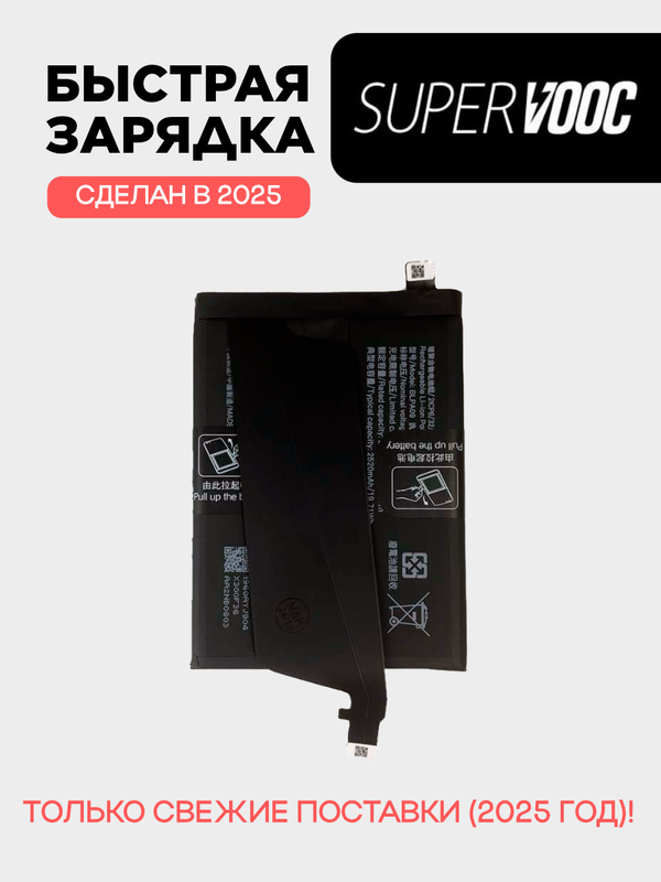 Аккумулятор для OnePlus Ace 2 Pro 5040 mAh (PJA110) (BLPA09)