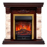 Каминокомплект Real Flame Patricia STD NT с очагом Majestic Lux Brass