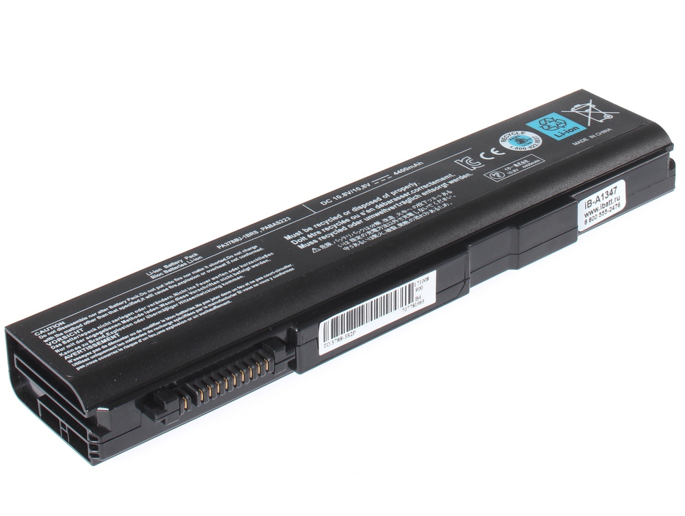 Аккумулятор iBatt 4400mAh, для PA3788U-1BRS PABAS223 3PA3788 iB-A1347 PA3786U-1BRS PA3787U-1BRS PABAS221 PABAS222