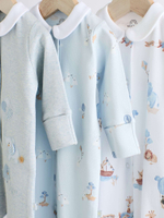 Комбинезон / Cлип для малышей Next K79-503, 3 шт., Голубой, Белый