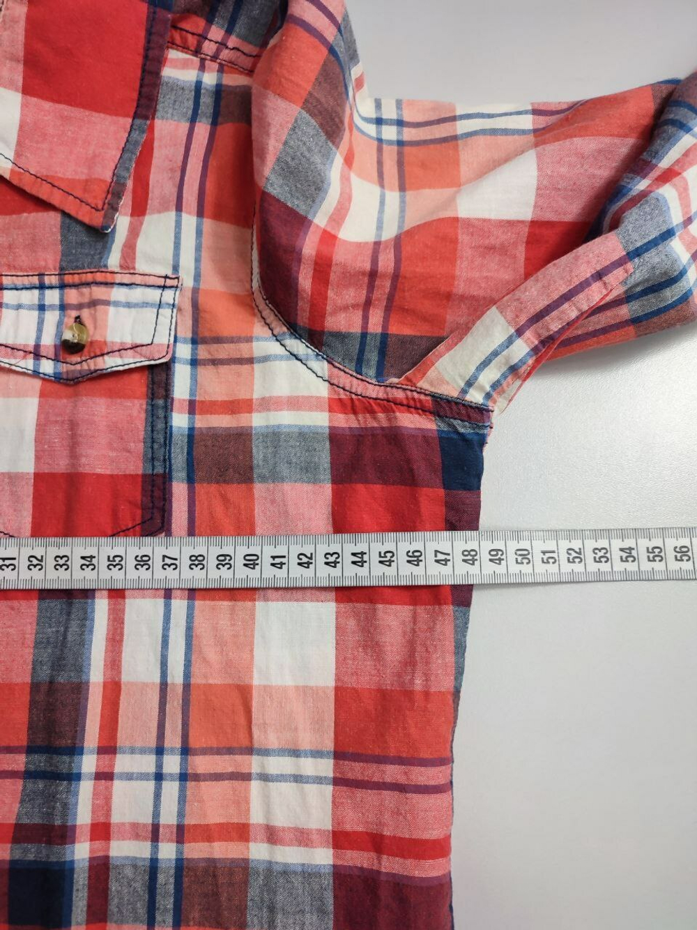 Рубашка АС в клетку стильная 44 размер