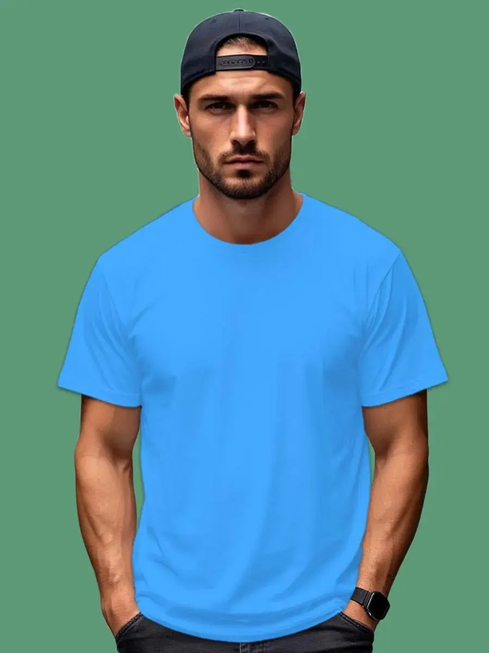 Футболка Взрослая.Премиум однотонная.Набор 2 шт