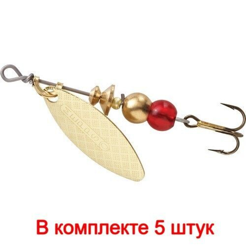 Блесна для рыбалки вращающаяся AGLIA LONG 2, Black