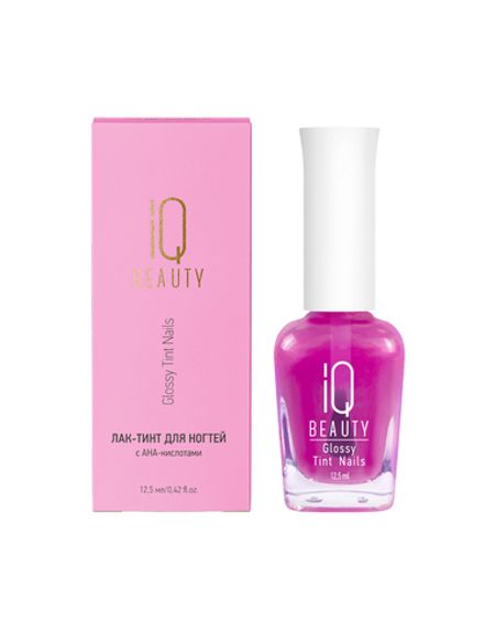 IQ Beauty Tint - Лак-тинт для ногтей с АНА-кислотами Magenta Ice, 12.5мл