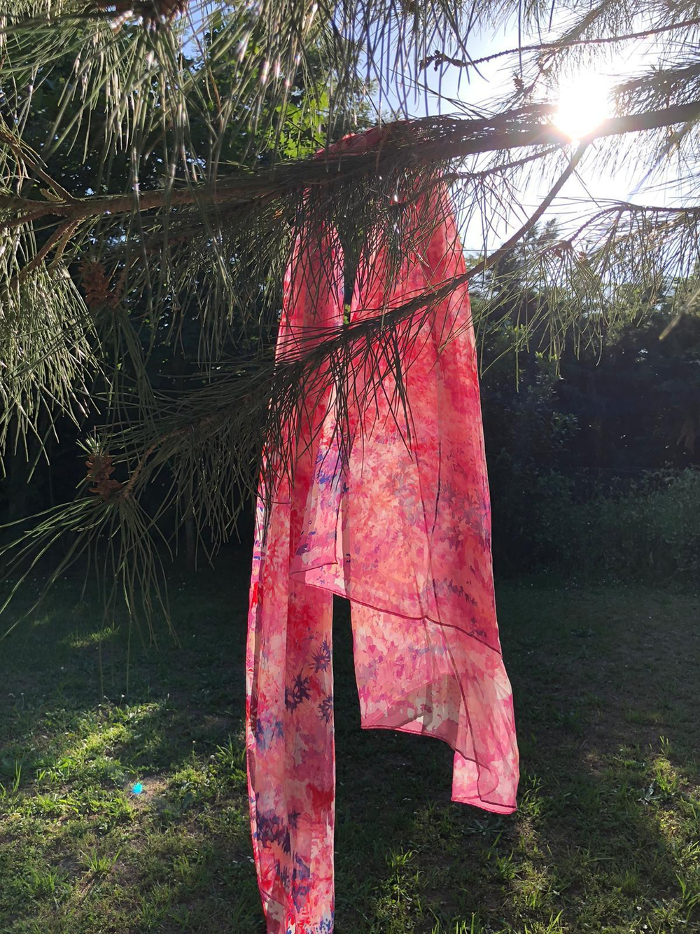 Шаль 110x200 Petrusse Rosee Rouge