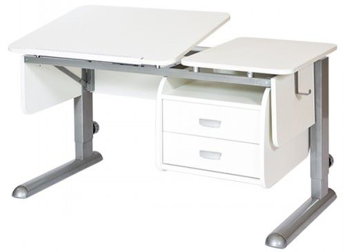 Растущая парта Астек Твин-2 с тумбой на 2 ящика (1150×575 мм)