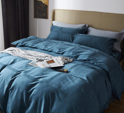 ZEPHYR HOME КПБ Семейный (2 пододеяльника) Египетский хлопок Синий