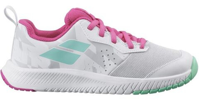 детские Кроссовки теннисные Babolat Pulsion All Court Junior - white/red rose