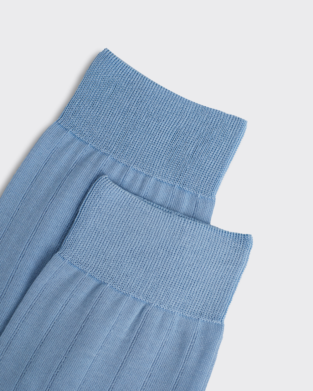 Гольфы из мерсеризованного хлопка голубой