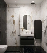 Раковина-моноблок Armadi Art Flat 859-080-CLCT белый мрамор